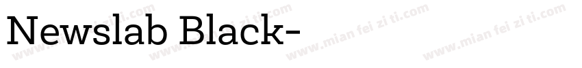 Newslab Black字体转换